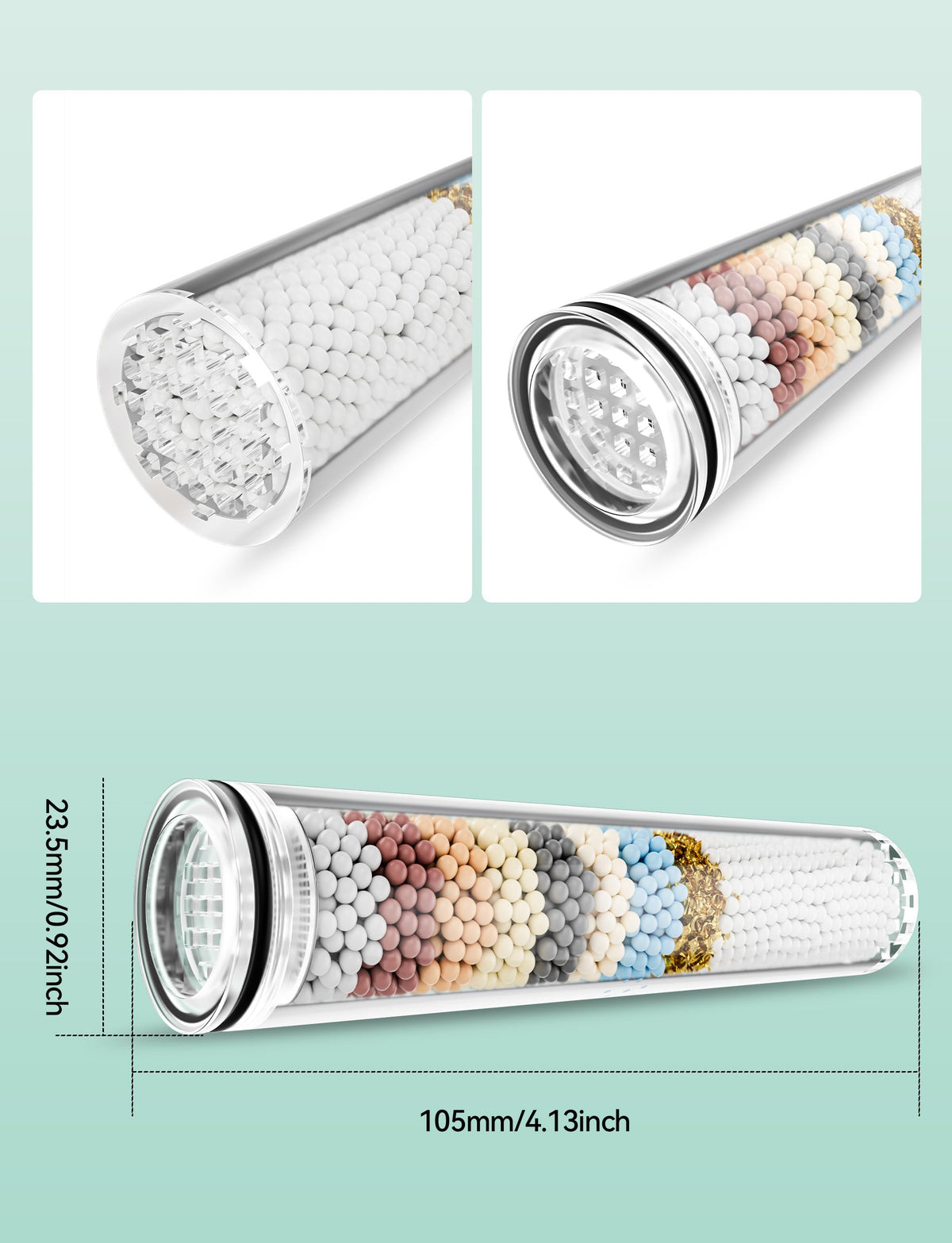 4 Pack Replacement Filters for Handheld Shower Head (White 4pack)