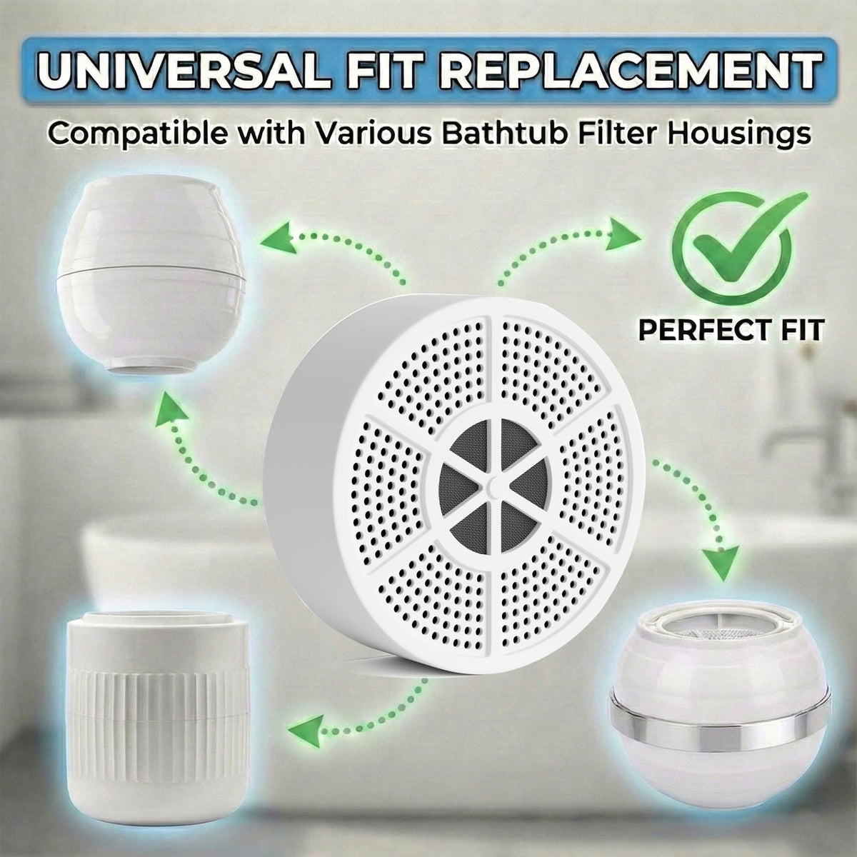Vxcellent Bath Water Filter Cartridge