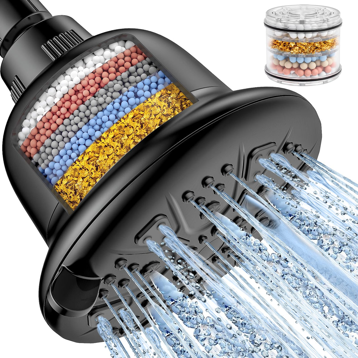 Filtered Shower Head Matte Black (Matte Black)