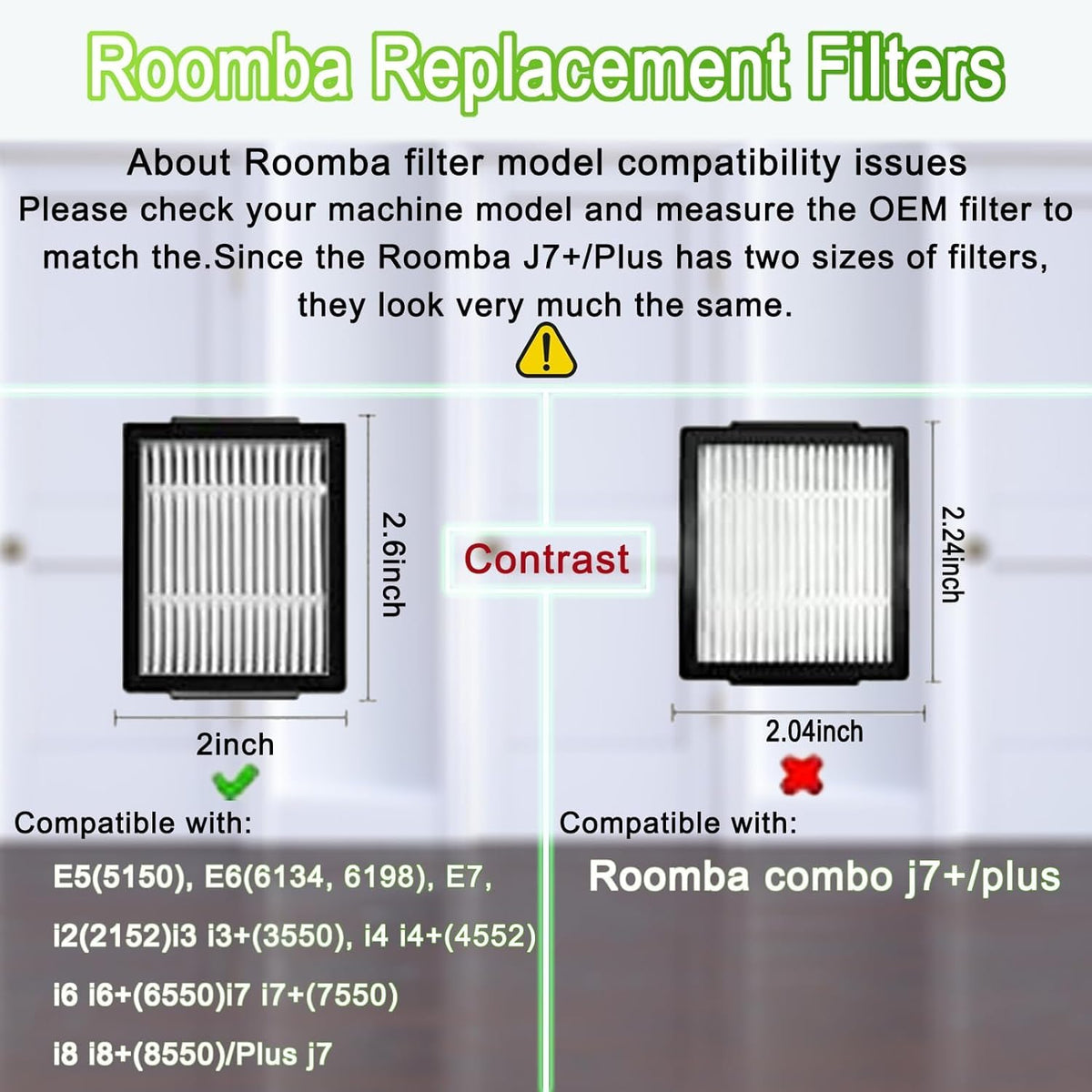 Replacement Parts for iRobot Roomba i7 i7+ i3 i3+ i4 i4+ i6 i6+ i8 i8+ E5 E6 E7 &J7 J7+ Vacuum Cleaner