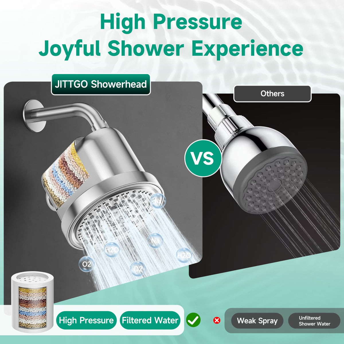 Filtered Shower Head (Chrome)