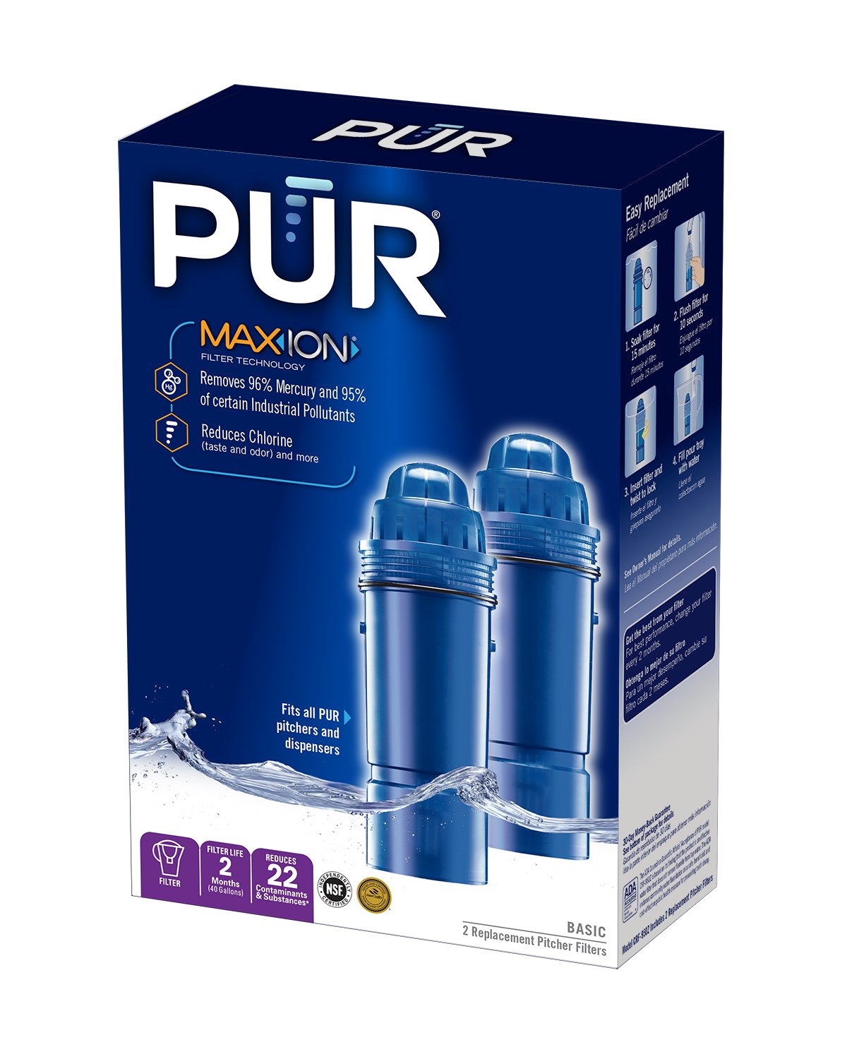 CRF950Z Genuine Replacement Filter for Pitcher Water Filtration System