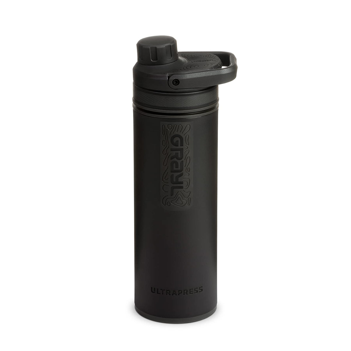 UltraPress 16.9 oz Water Purifier & Filter Bottle (Covert black)