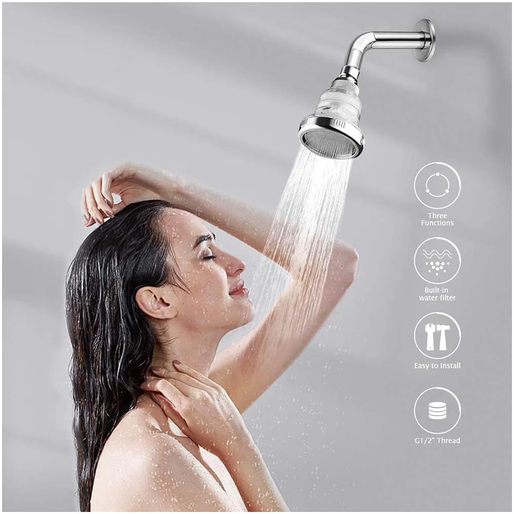 4pcs Shower Head Replacement Filter Cartridge (White4)
