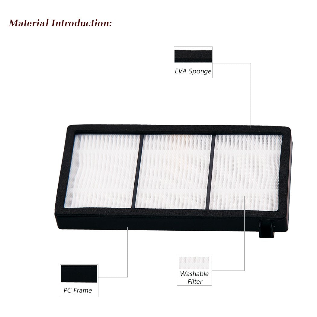 I clean 16pcs Replacement iRobot Roomba Hepa Filter for 800&900 Series (16pcs)