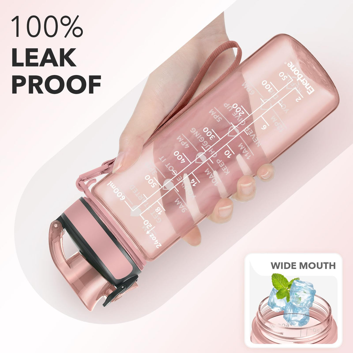 Water Bottle Leakproof BPA & Toxic Free (Lotus / 24 Ounces)