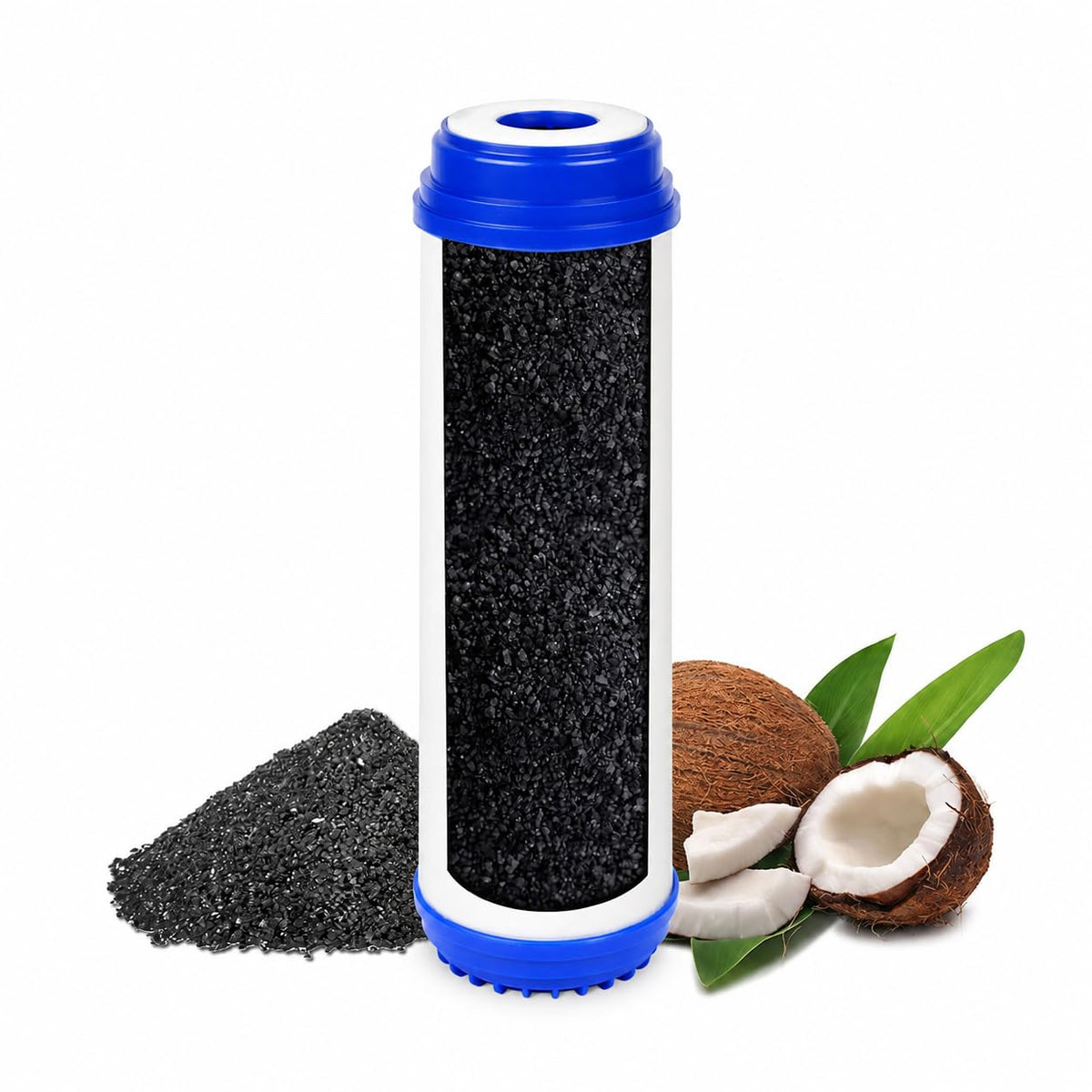 10x2.5 Granular Carbon for EcoPure EPW2000 Universal Fit (Granular Carbon, 2 Pack)