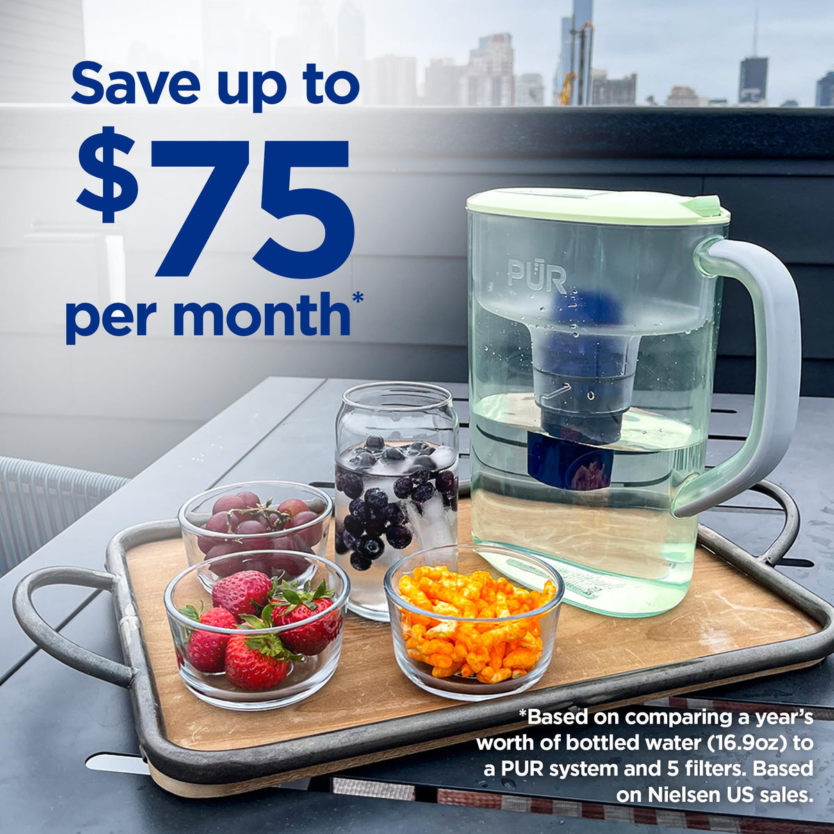 7 Cup Water Pitcher (PUR Faster Filter / Lime)