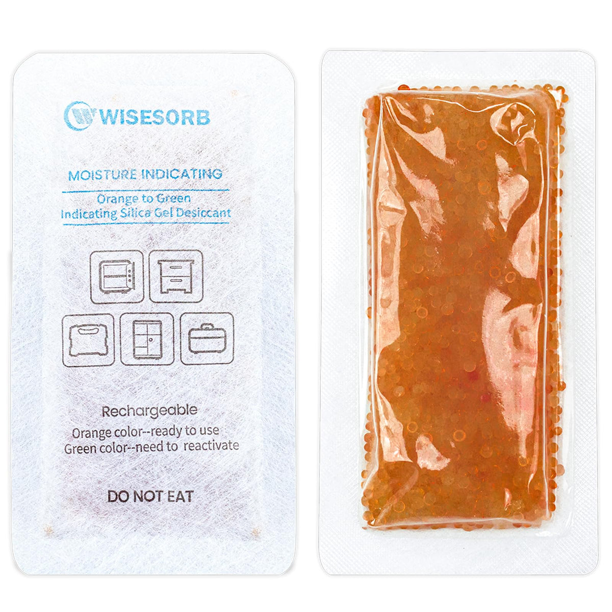 6Pcs 40 Gram Rechargeable Desiccant Packs (6 Packs)