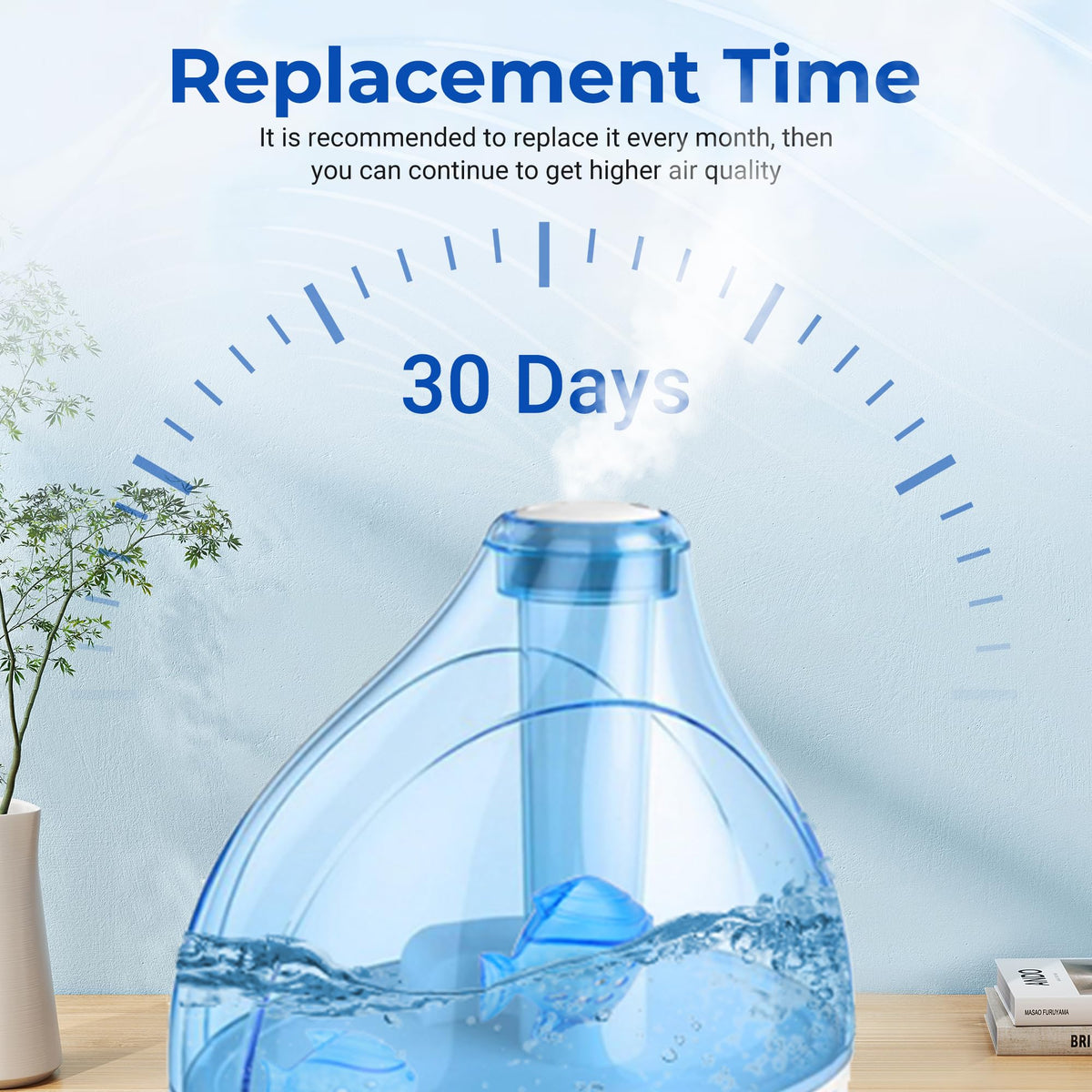 Humidifier Cleaning Fish (Blue)