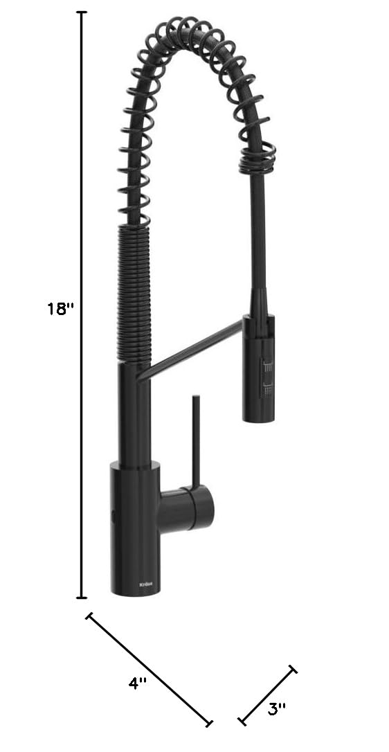 Oletto Touchless Sensor Commercial Pull (Matte Black / Touchless Commercial Style)