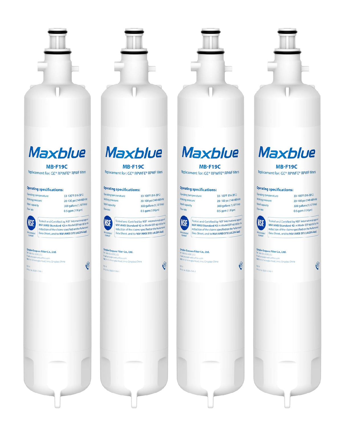 MB F19C Water Filter Replacement for GE® RPWFE®