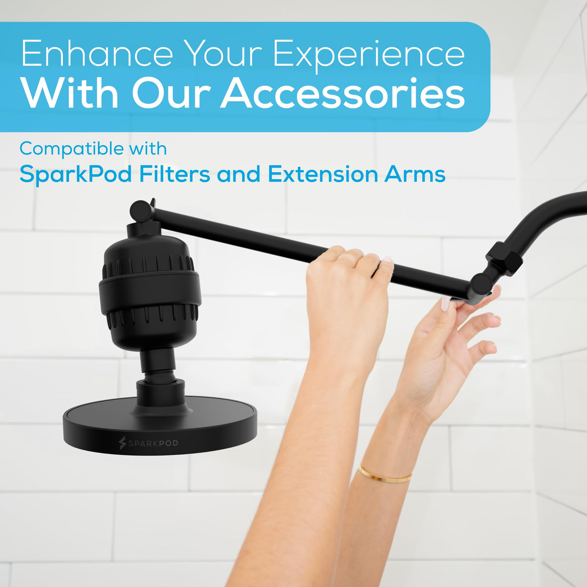 Rain Shower Head (6 Inch Round / Midnight Black Matte)
