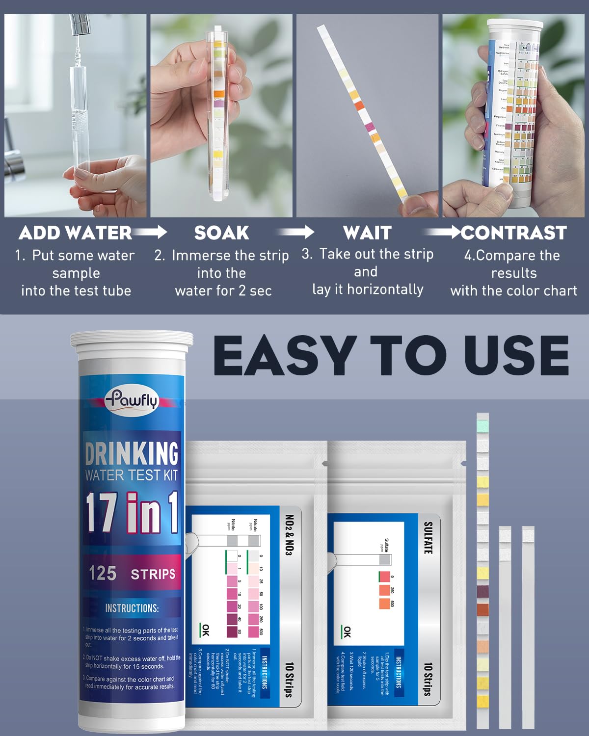 21 in 1 Drinking Water Test Kit (21 in 1 & 125 Strips)