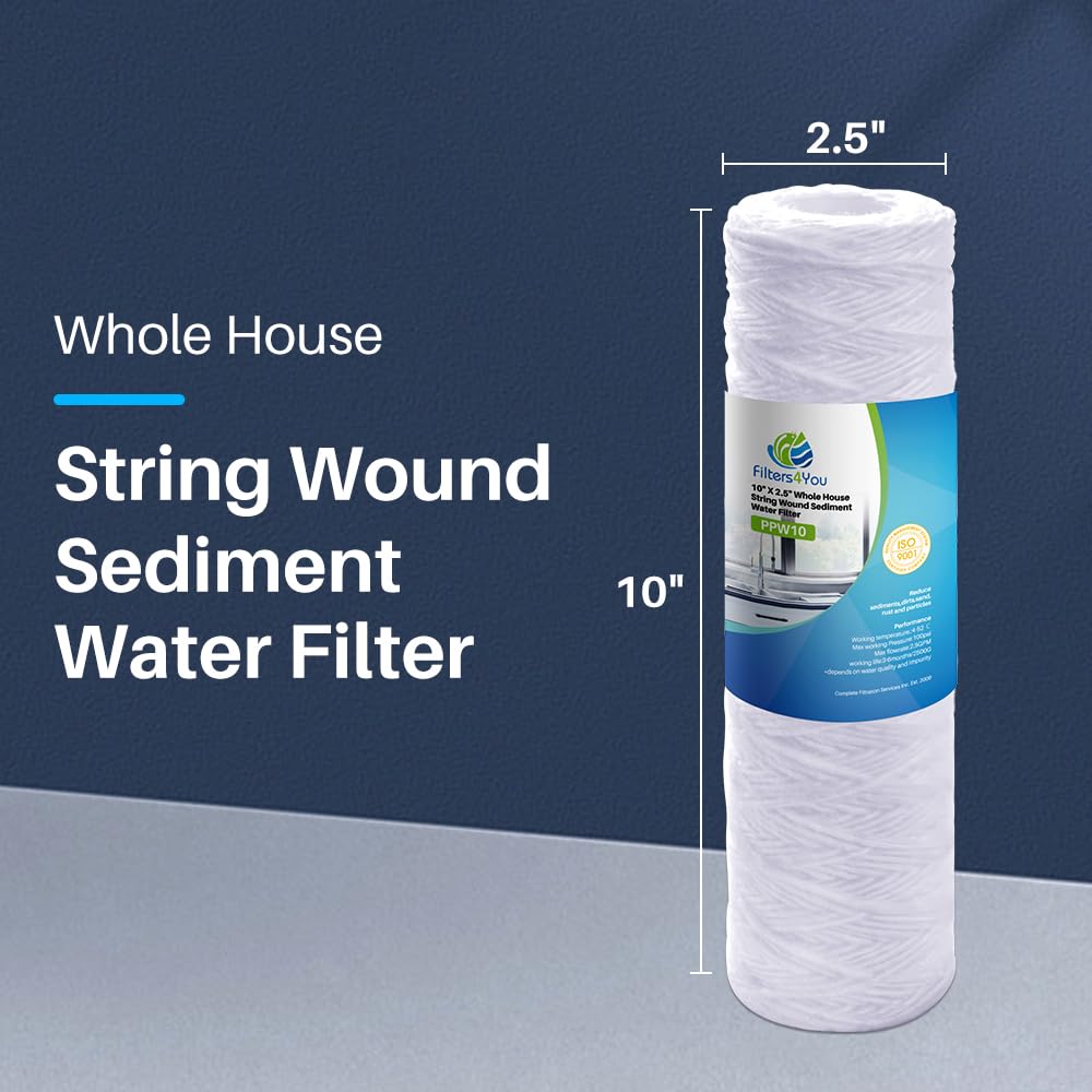 String Wound Filters for HF (4 Pack)
