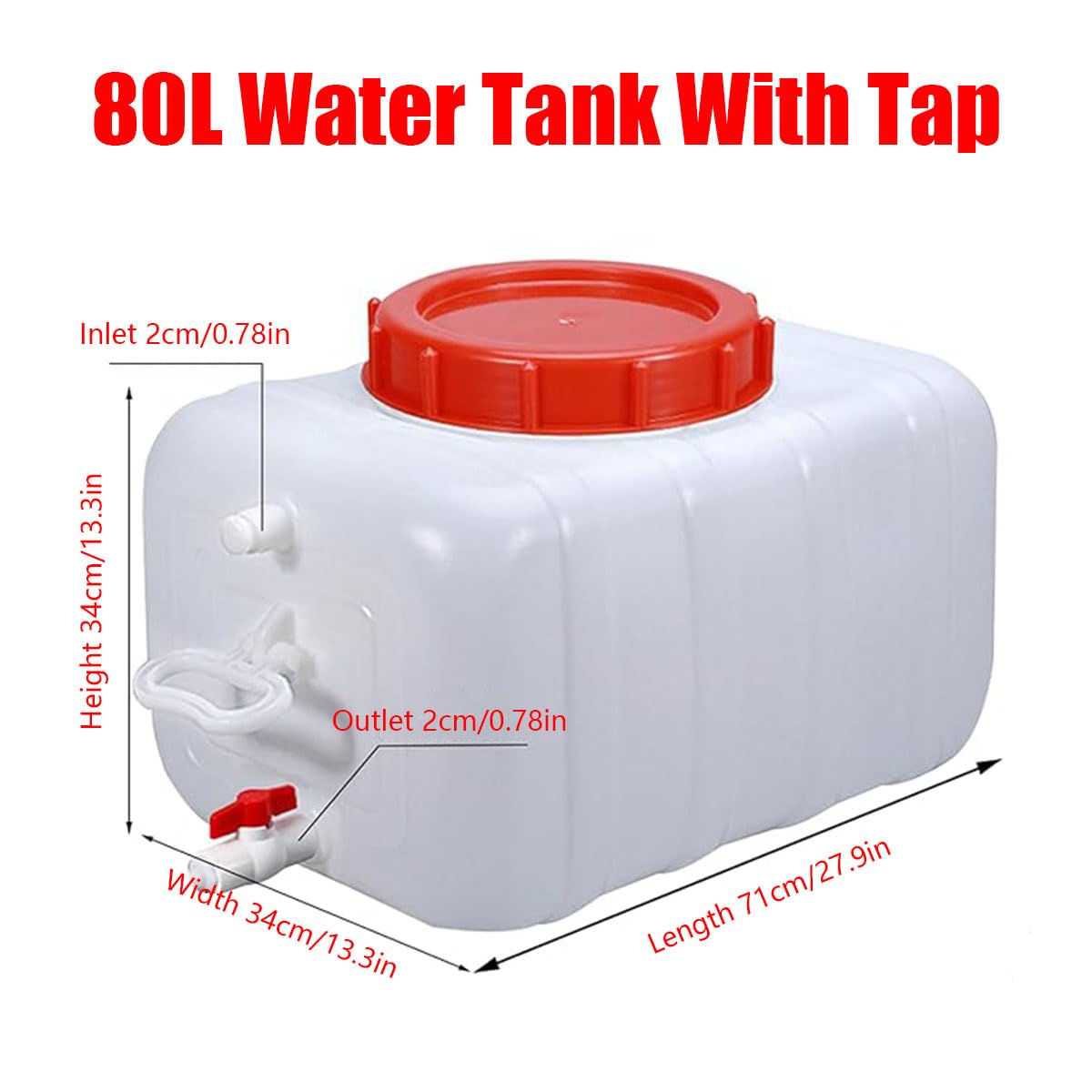 Plastic Water Tank 25L (80L)