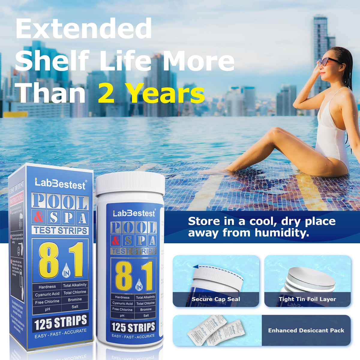 Salt Pool Test Strips Salt Water Pool Testing Kit