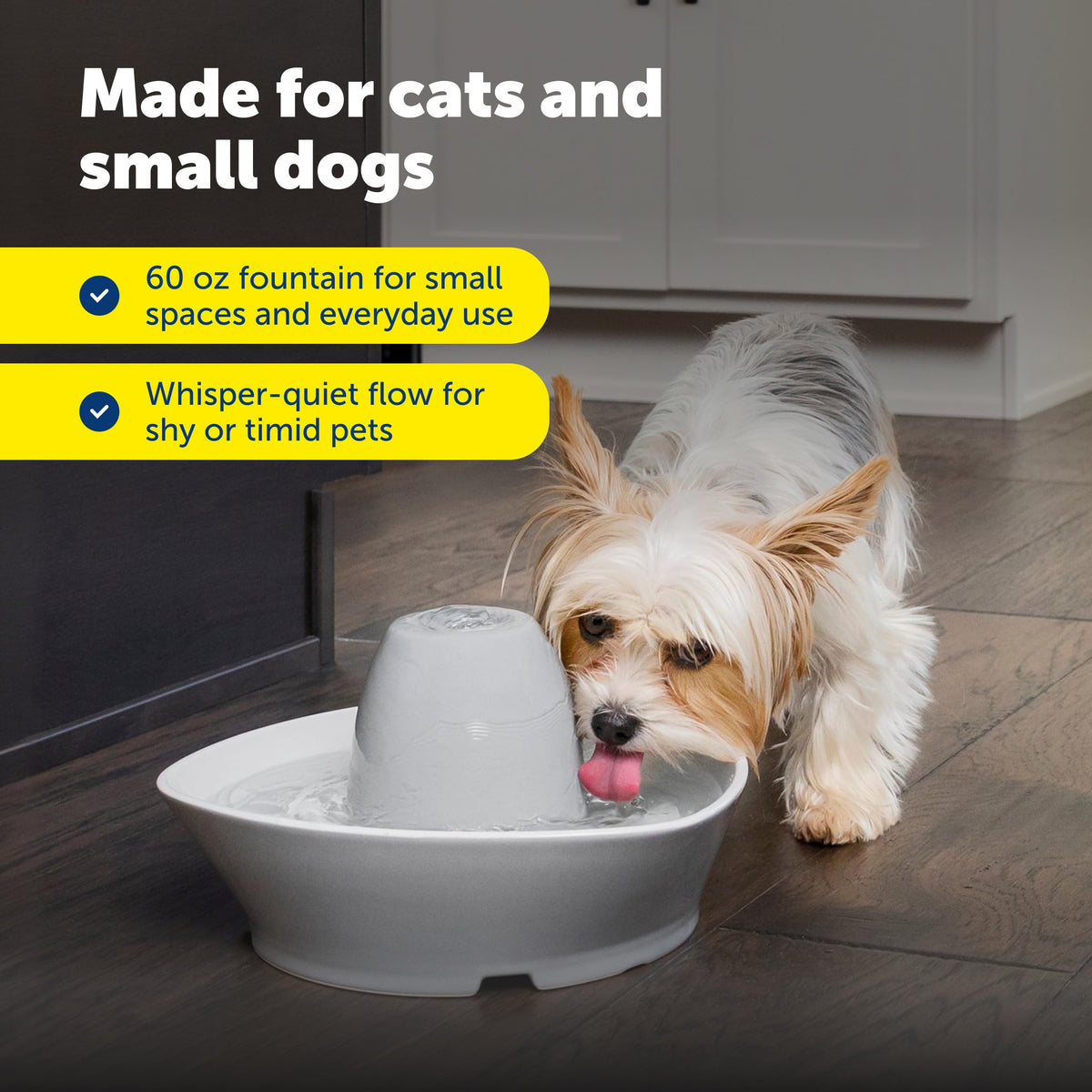 Creekside Ceramic Pet Fountain (Fountain + 12 Carbon Filters + 2 Foam Filters)