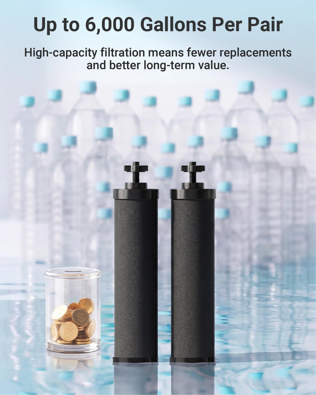 Gravity Water Filter (Black Filter)