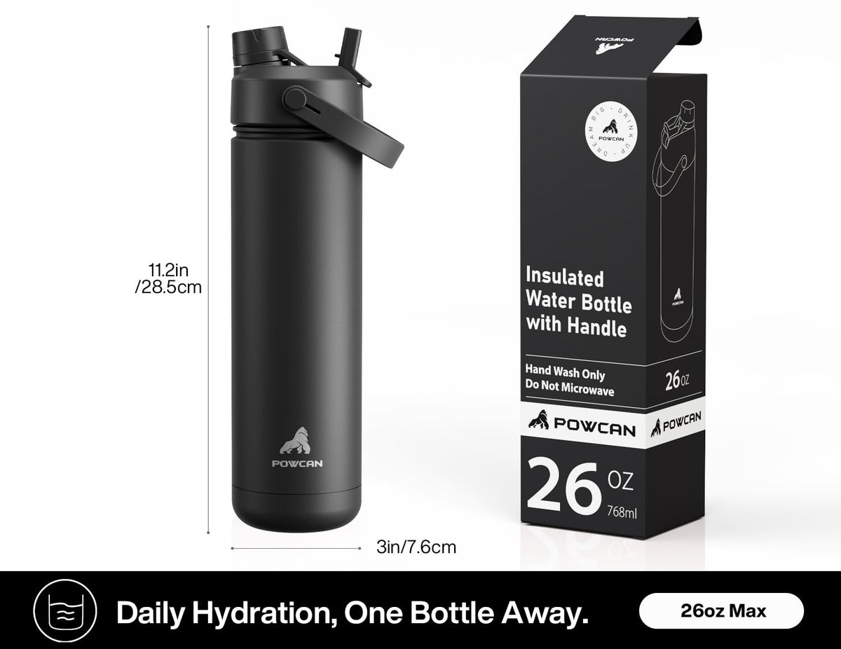 26 oz Insulated Water Bottle (Gilded Flutter (Luminous) / 26 Ounces)