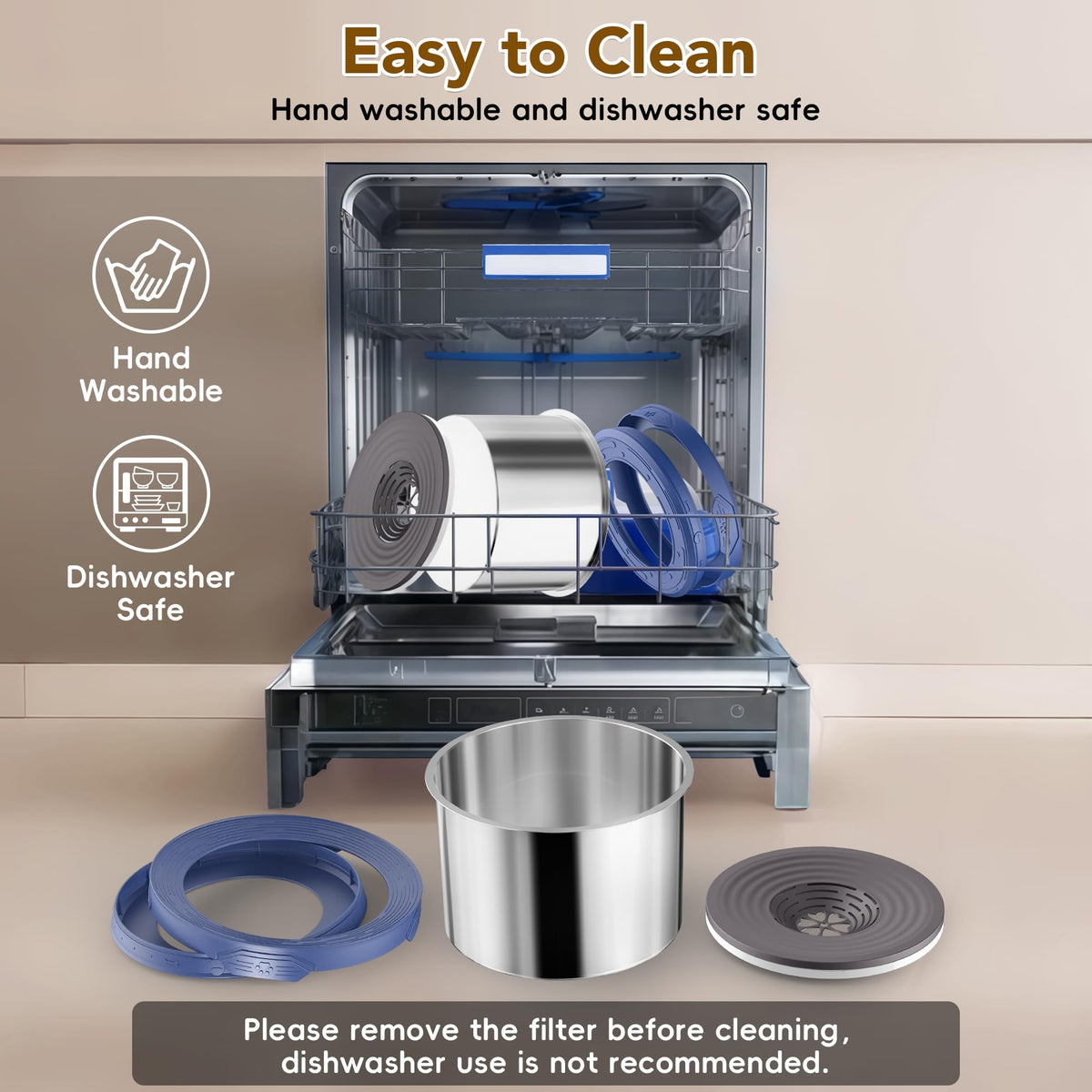12L Dog Water Bowl No Spill Stainless Steel for Slow Drinking Blue (12L / Blue)