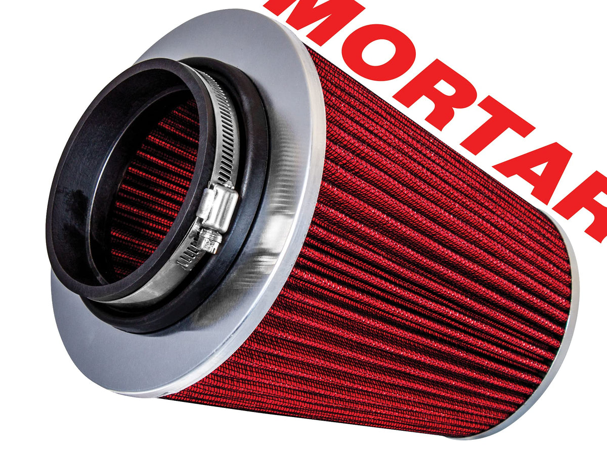 Aftermarket Auto Air Filter (Red / 3.5)
