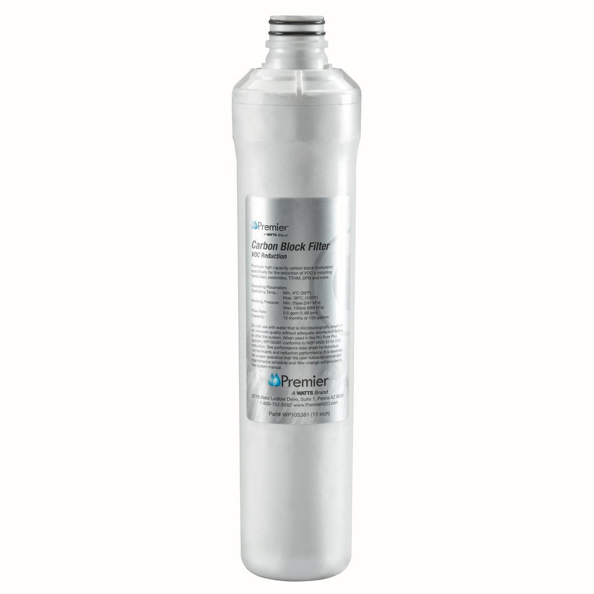 WP105381 VOC Filter RO Pure Plus Reverse Osmosis Water Filter Replacement Kit