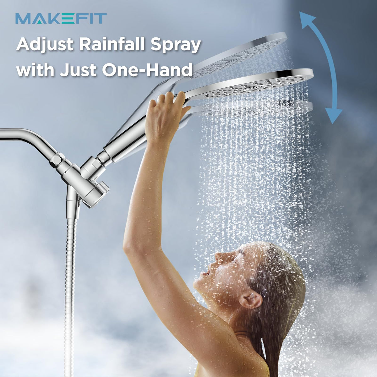 Dual Filtered Shower Heads Combo (Premium Chrome)