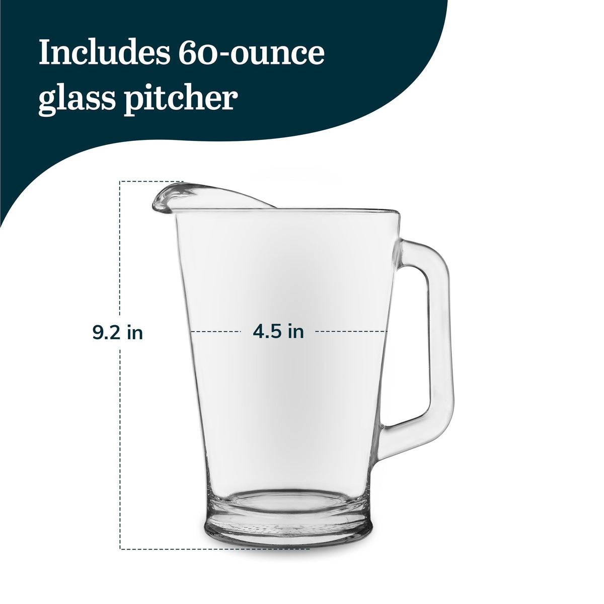 Glass Pitcher (Large Glass)