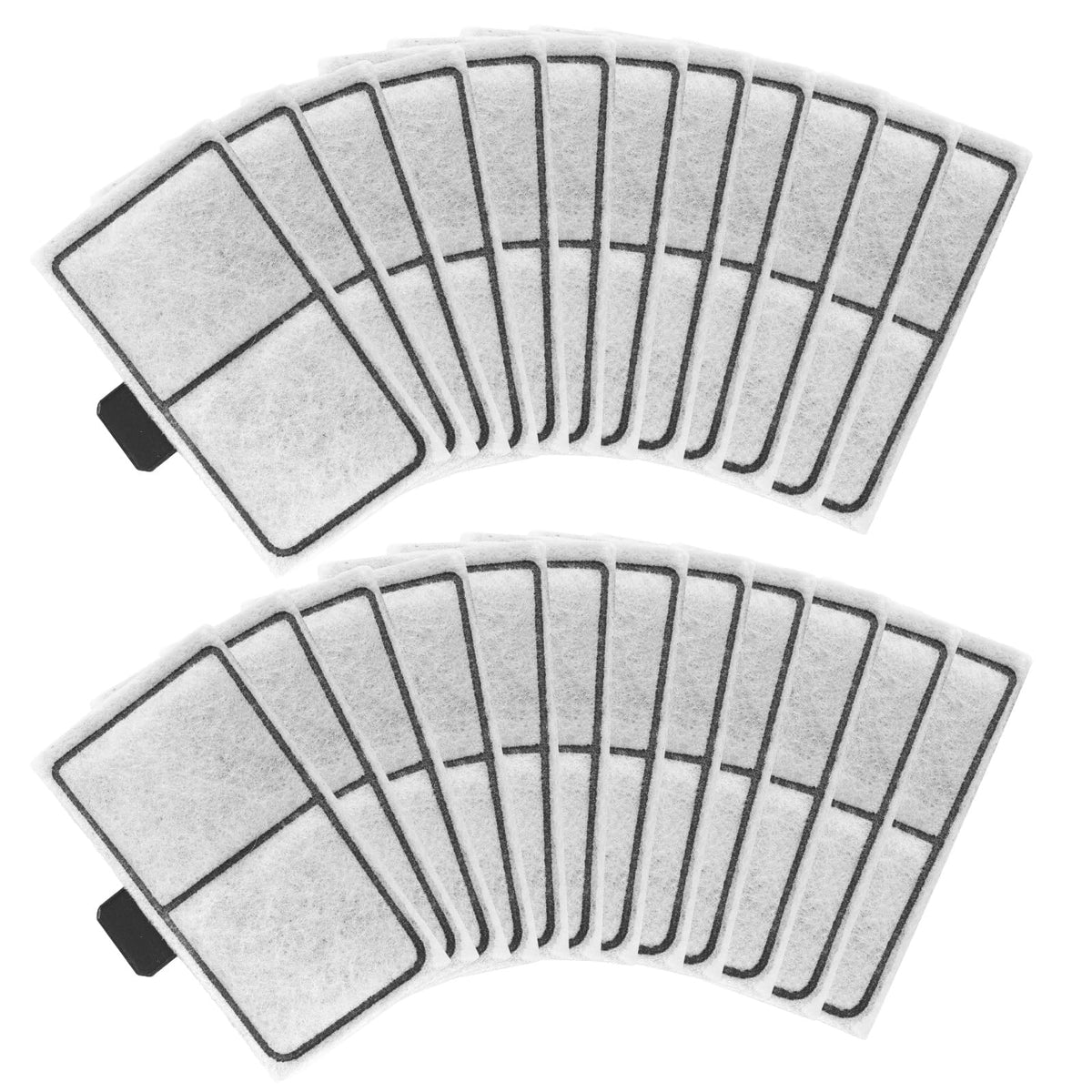 24pcs Filter Cartridges Compatible with Topfin Top Fin EF (EF-S)