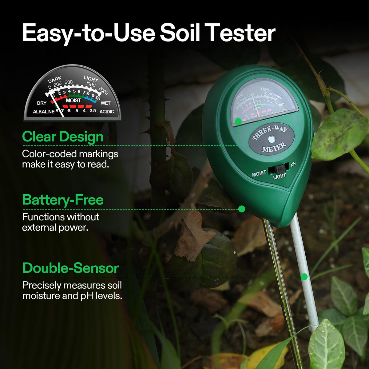 Digital pH Meter (Yellow, green, blue)