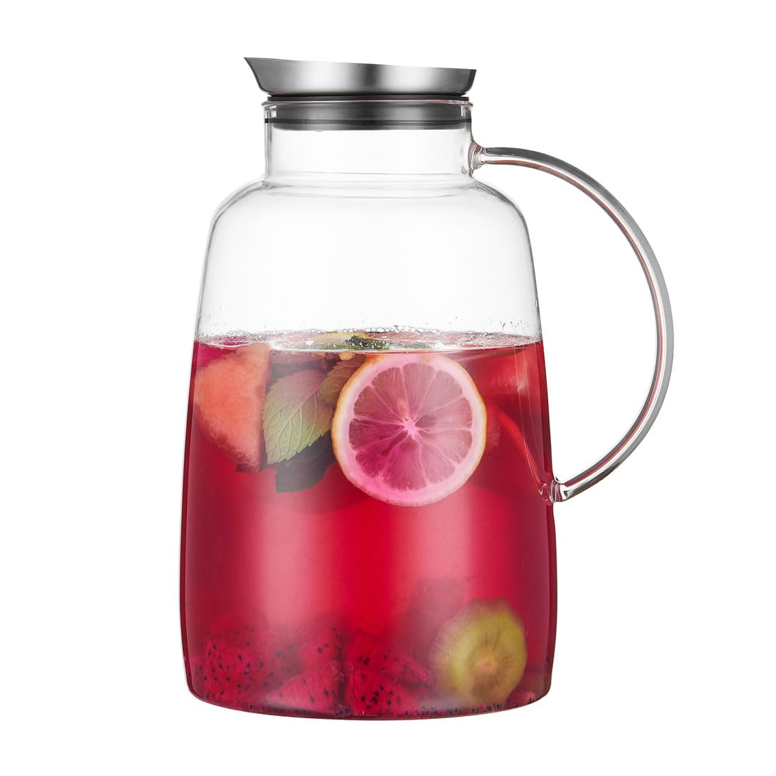 109 Oz Glass Pitcher with Lid (109 Ounces)