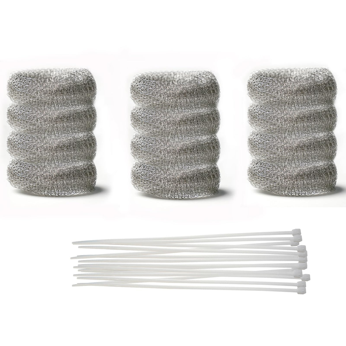 12 PCS Washing Machine Lint Catcher Lint Traps for Washing Machine Hose (Metallic)