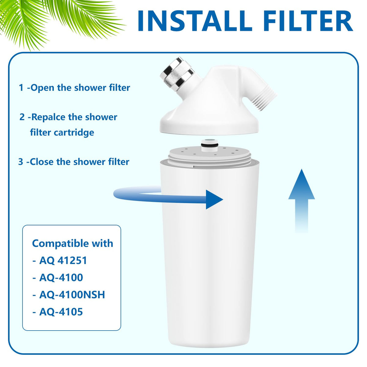 2 Packs Water Filter Compatible with Aquasana AQ