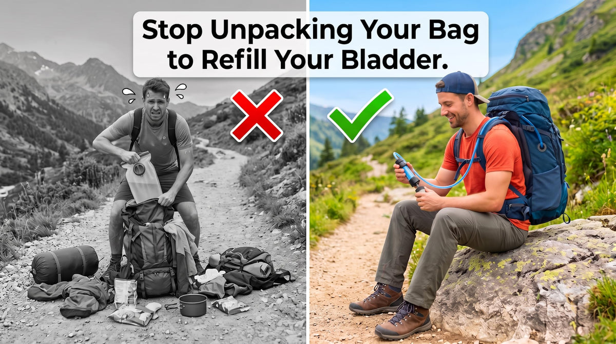 Hydration Bladder Adapter for Sawyer Squeeze Water Filters