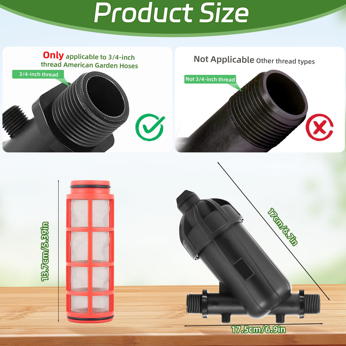 2 PCS US Standard 3 (2PCS Filter)