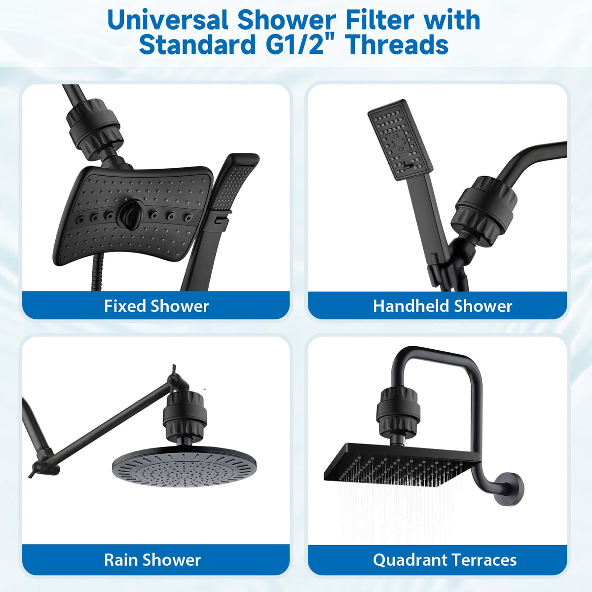 Shower Filter (Shower Filter / Matte Black)