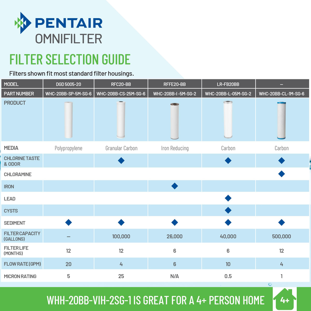 Pentair OMNIFilter Whole Home 20 (20" Heavy-Duty)