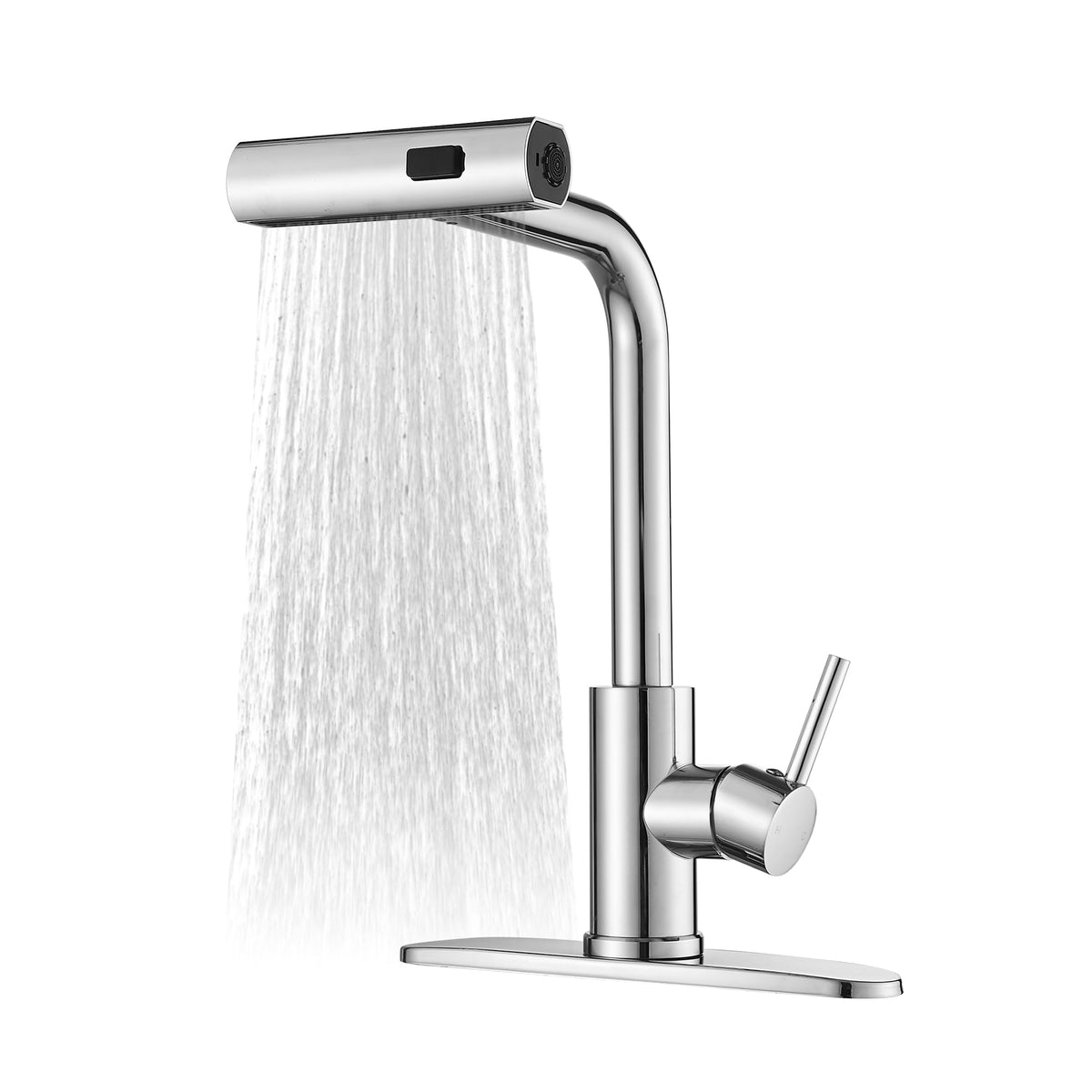 Kitchen Faucets with Pull Down Sprayer (Chrome / Waterfall)