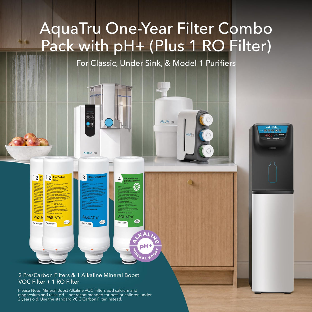 AquaTru Filter pH+ 1yr Supply (AquaTru Classic pH+ 1yr Supply + RO)