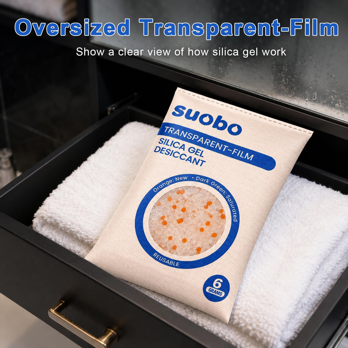 Desiccant Packs for Storage (600G Visible)