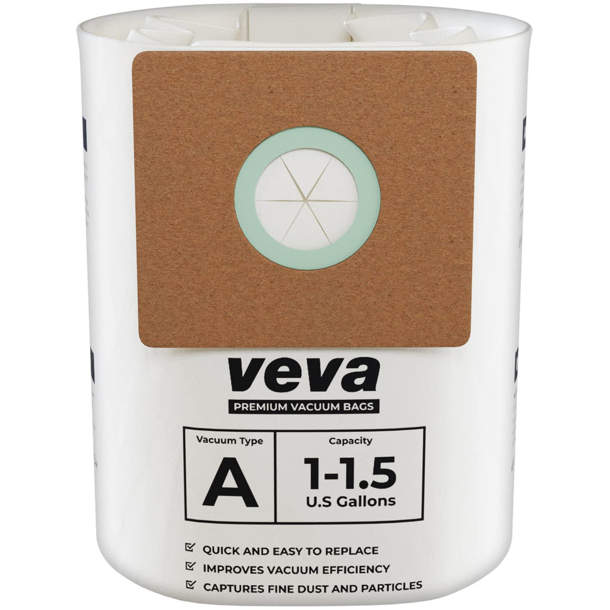 1 1.5 Gallon Filter Bags for Shop Vac Vacuum (1-1.5 Gallon / 30 Pack)