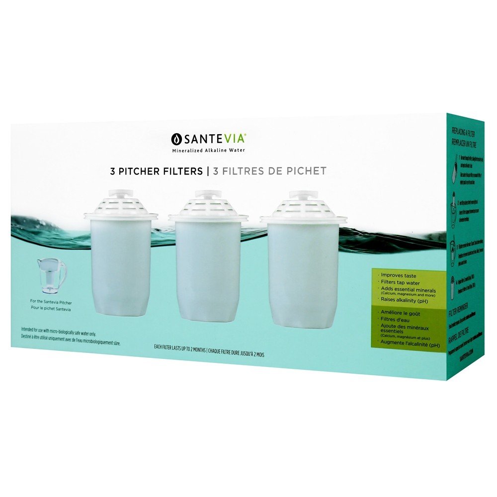 Water Filter Pitcher Replacement Filters (3-Pack)