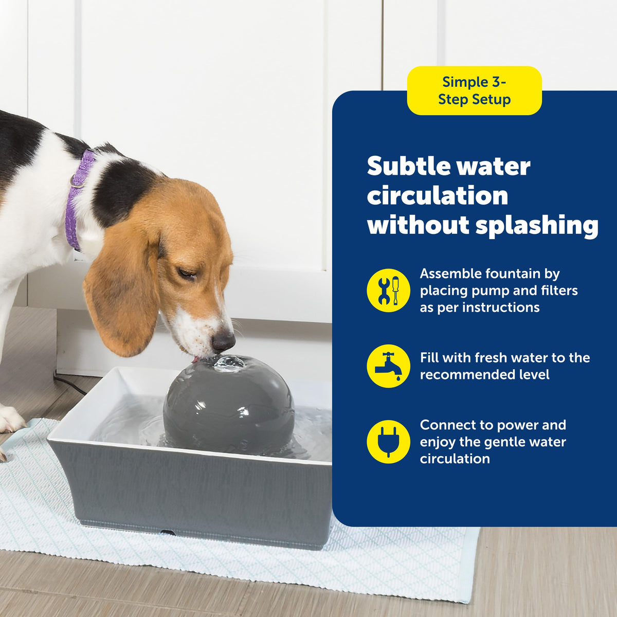 Drinkwell Ceramic Pet Water Fountain (8x9.2x5 Inch (Pack of 1))