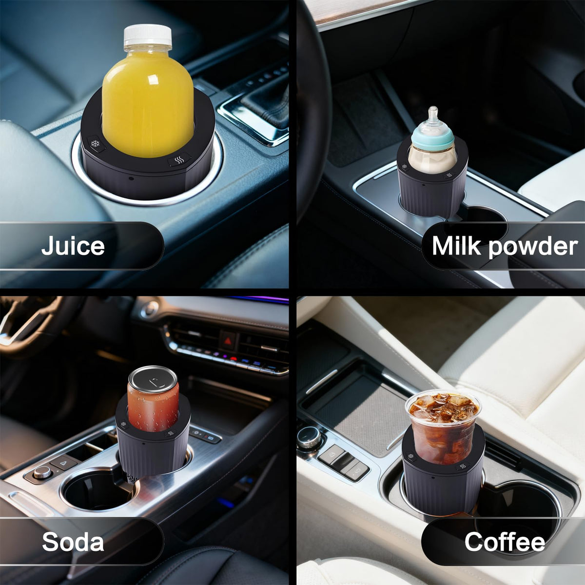 Smart 2‑in‑1 Car Cup Warmer Cooler