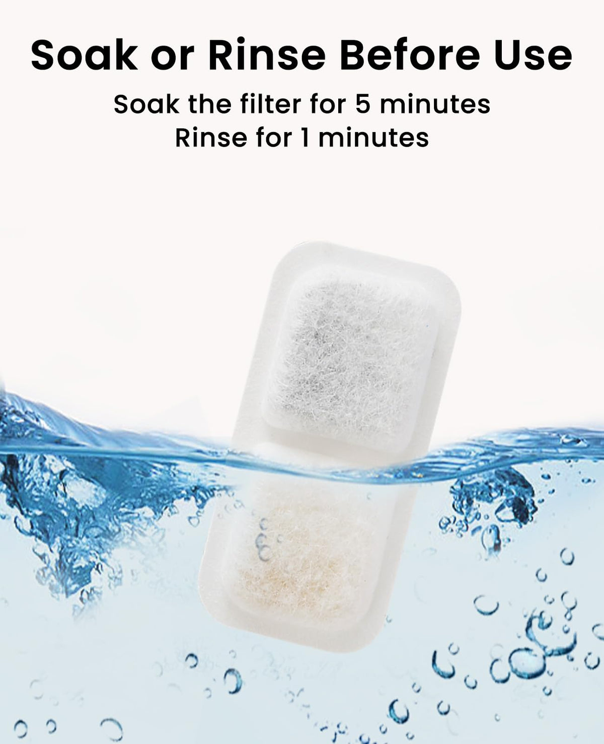 4PCS Replacement Filters for 2.2L 3.2L Wireless Cat Fountain