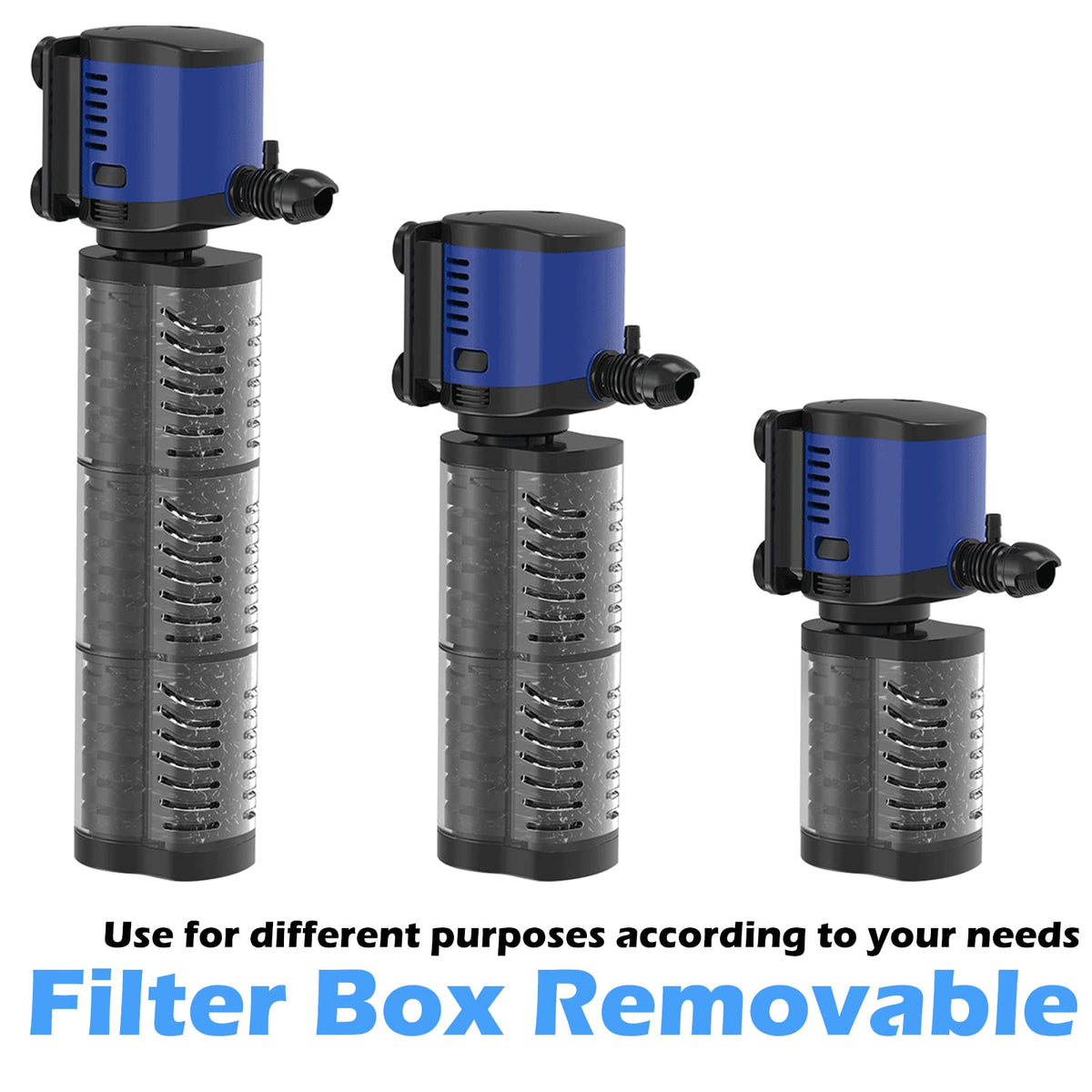 Aquarium Filter Powerful 260GPH for 35 (JQP-1000F-260GPH(for 35-75 Gallon))