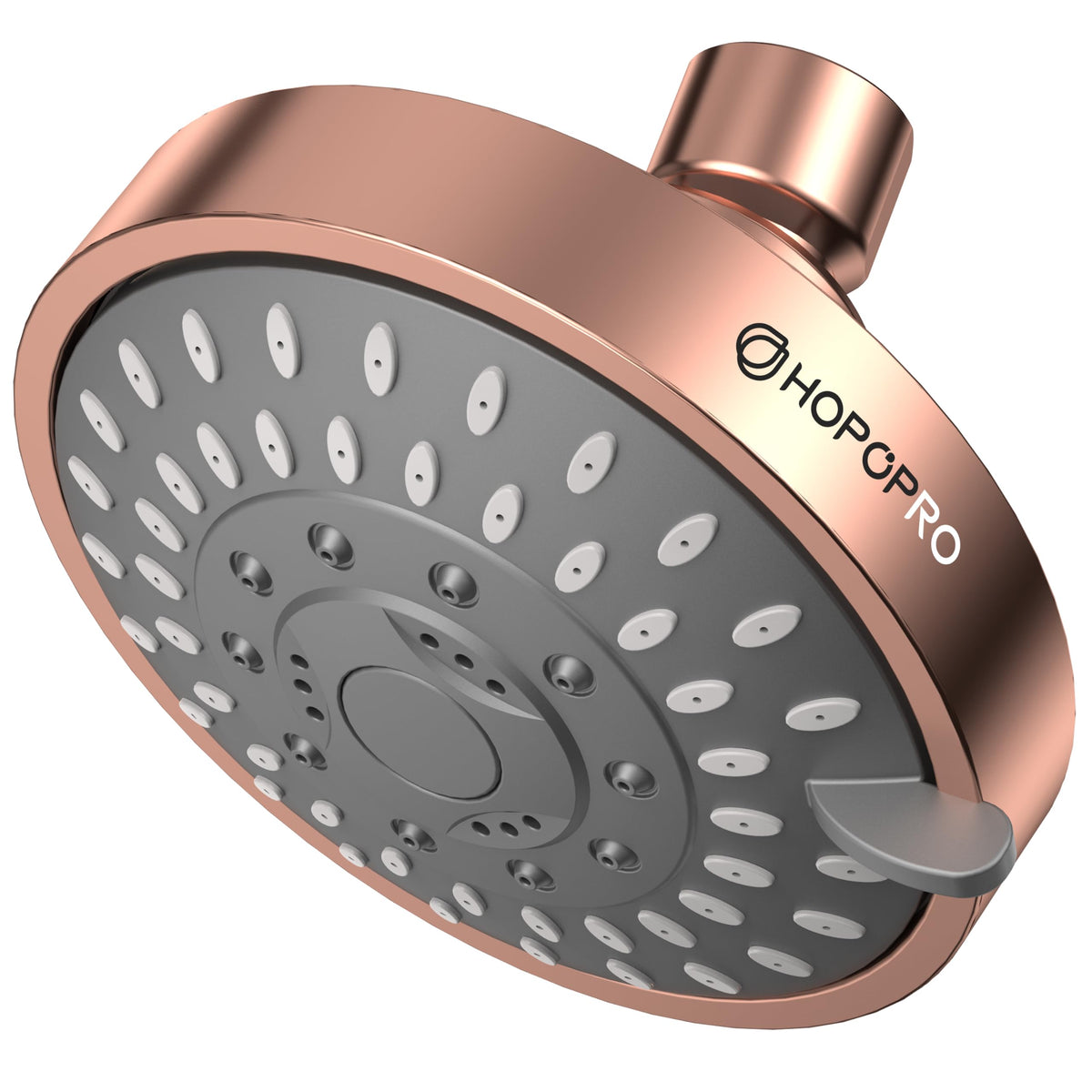 High Pressure Shower Head (4 Inch Modern / Rose Gold)