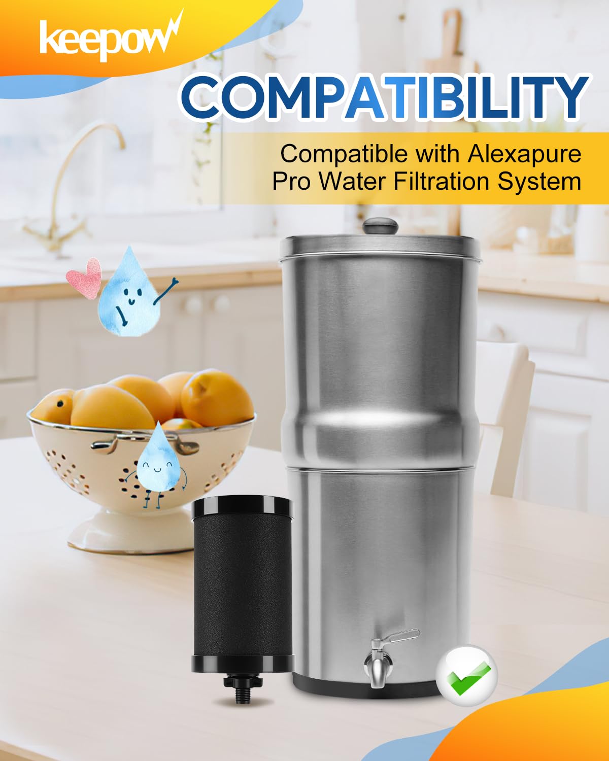2387 Pro Water Filter Replacement Compatible with Alexapure Water Filtration System (2 Pack)