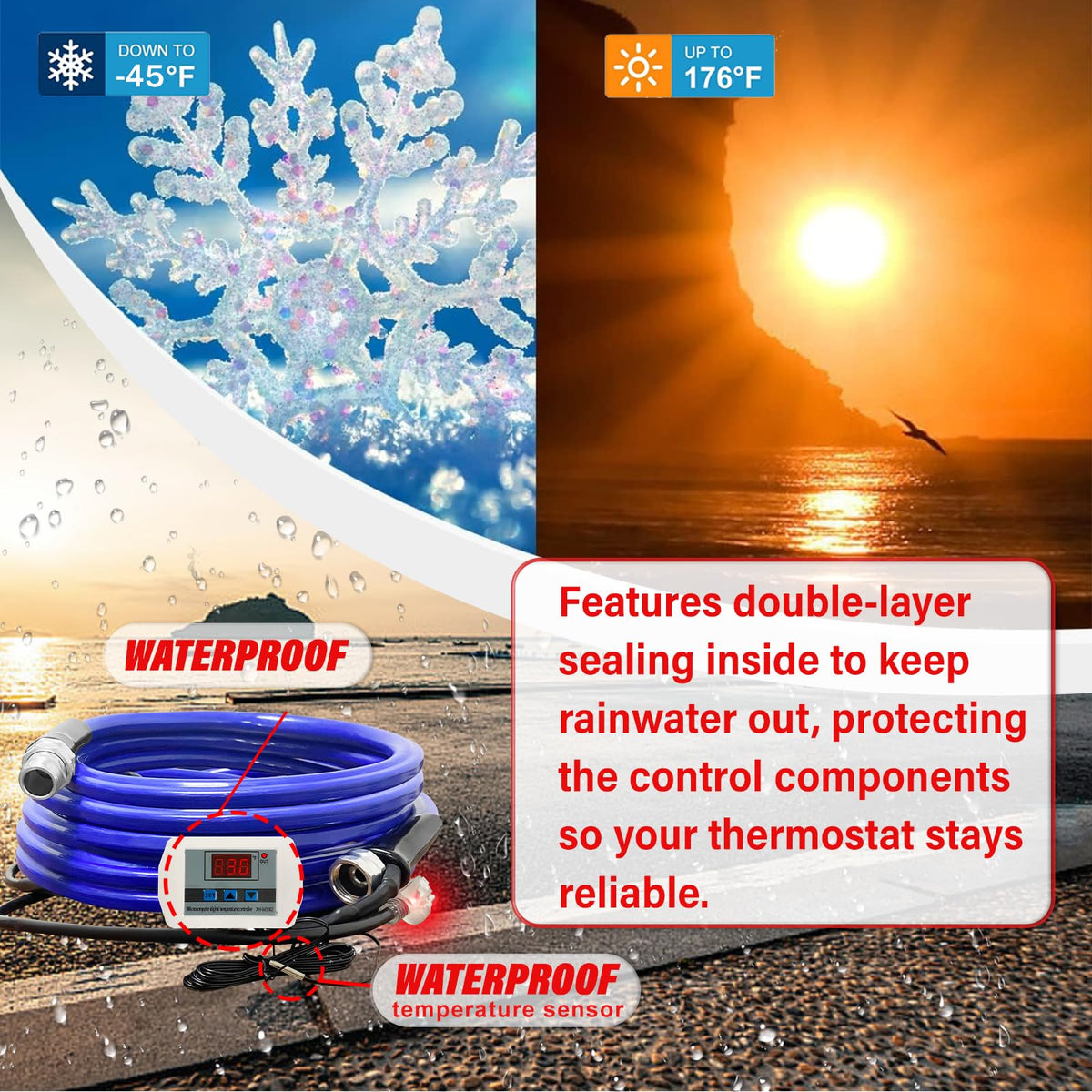 Heated RV Water Hose 30FT (30FT)